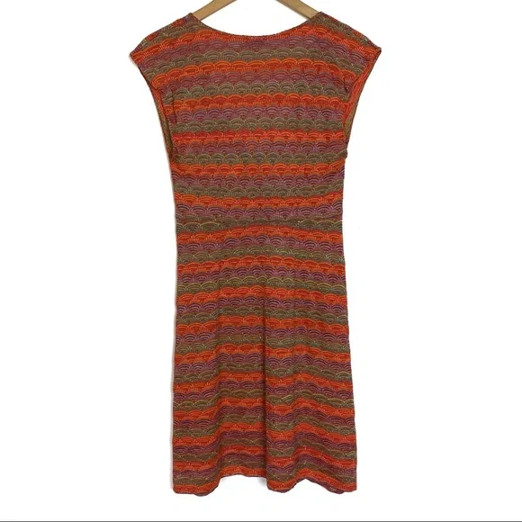 Cecilia Prada Mare Orange Aydane Pointelle Knit Dress - Picture 3 of 7